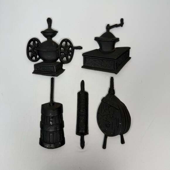 Sexton Other - Vintage Sexton Black Cast Metal Kitchen Wall Plaques Set of 5
